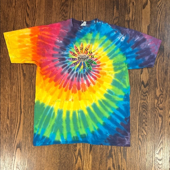 Vintage Other - Vintage Y2K Hand Dyed Crayola Tie Dye T-Shirt
